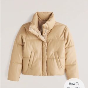 Abercrombie Leather Puffer